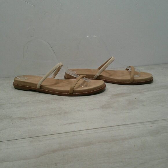 Madewell Paris Minimalist Sandal in Nude Tan Strappy Flats Size 10 - Picture 13 of 16
